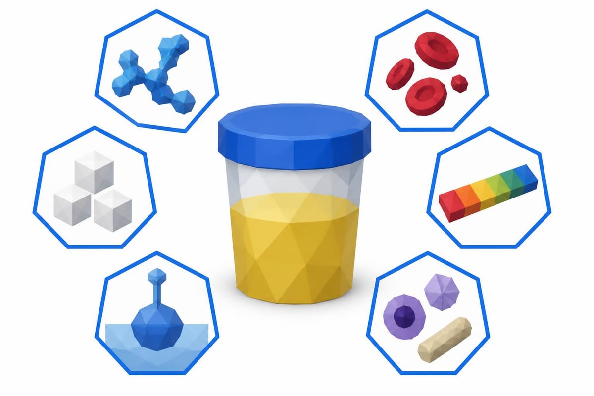 Urine test components