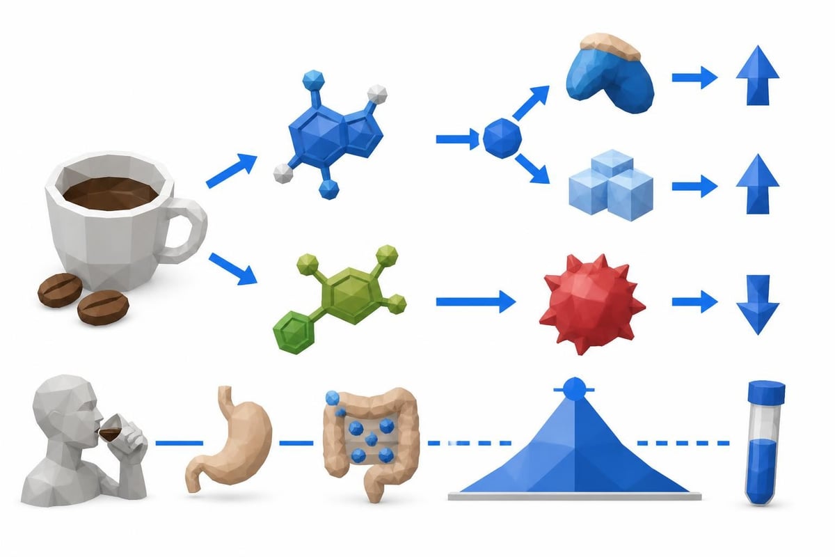 Coffee's biochemical pathways
