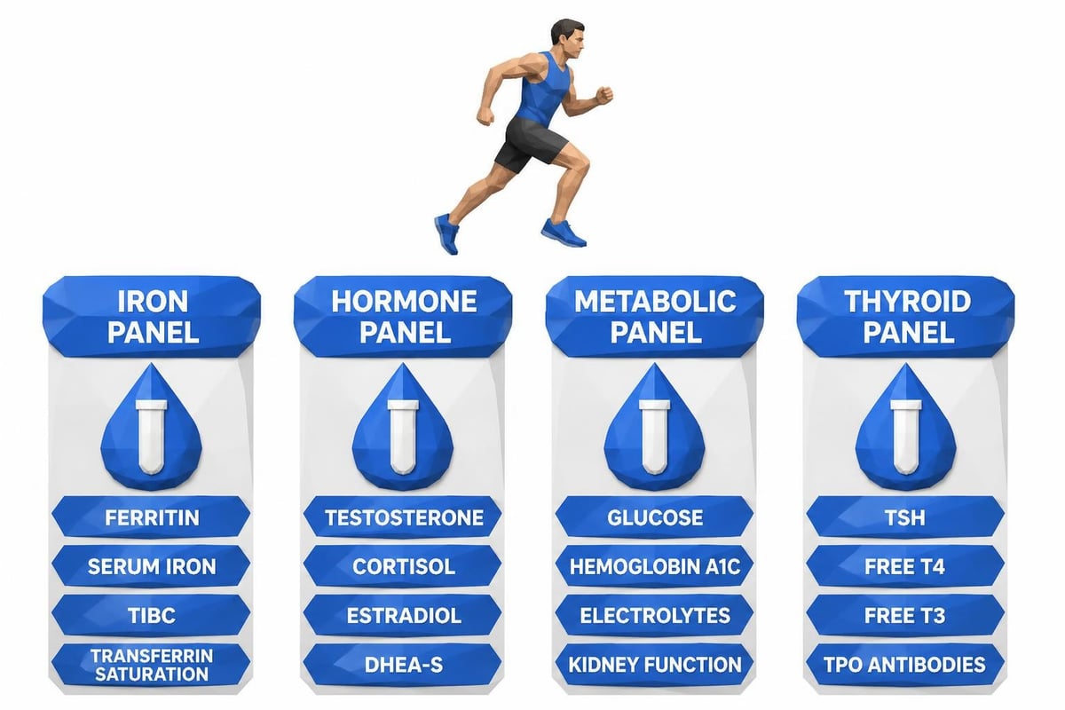 Blood test panels for athletes