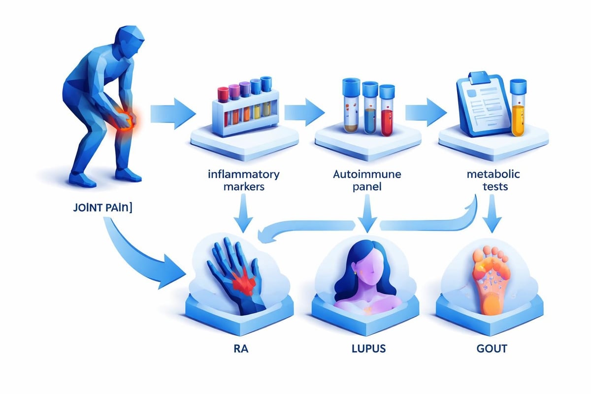 Laboratory testing pathways for joint pain