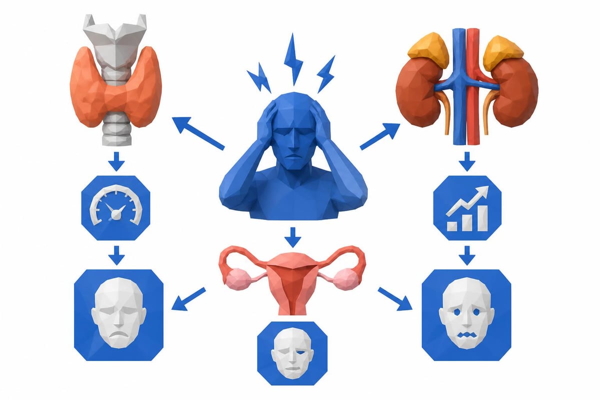 Hormone testing for anxiety