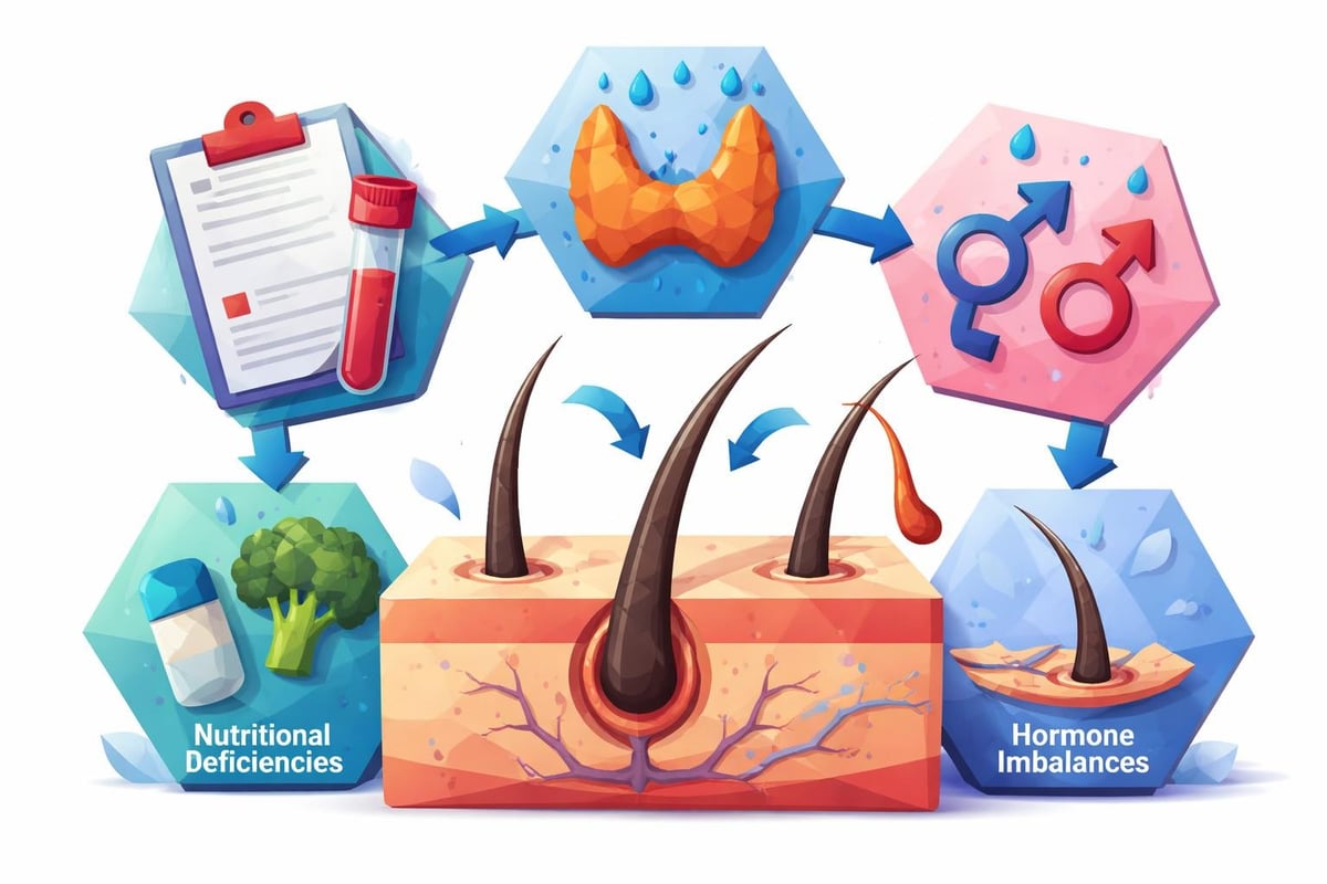Blood markers and hair follicle health connection