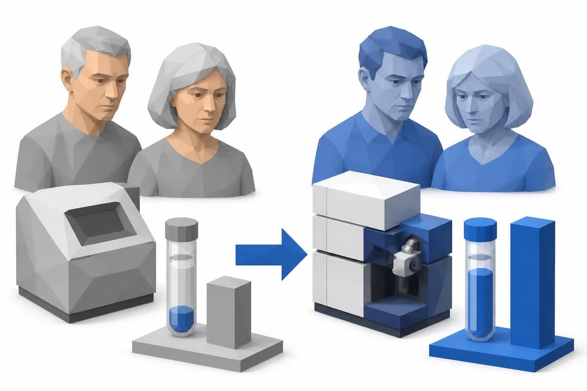 Comparison of standard vs ultrasensitive estradiol testing
