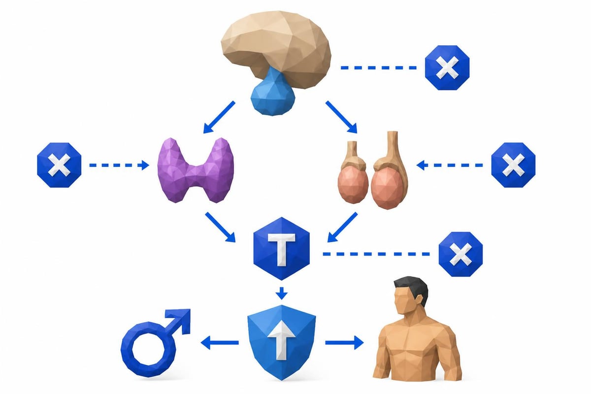 Hormone cascade in ED