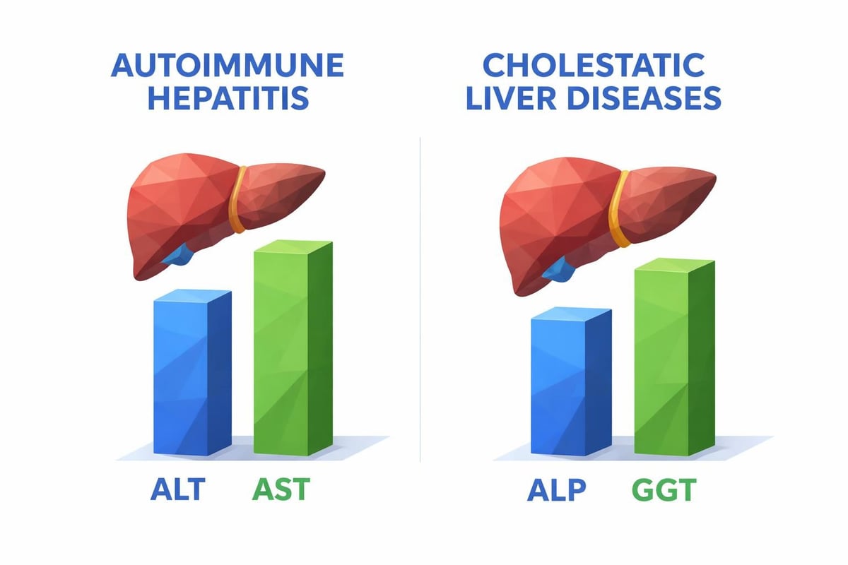 Liver enzyme elevation patterns