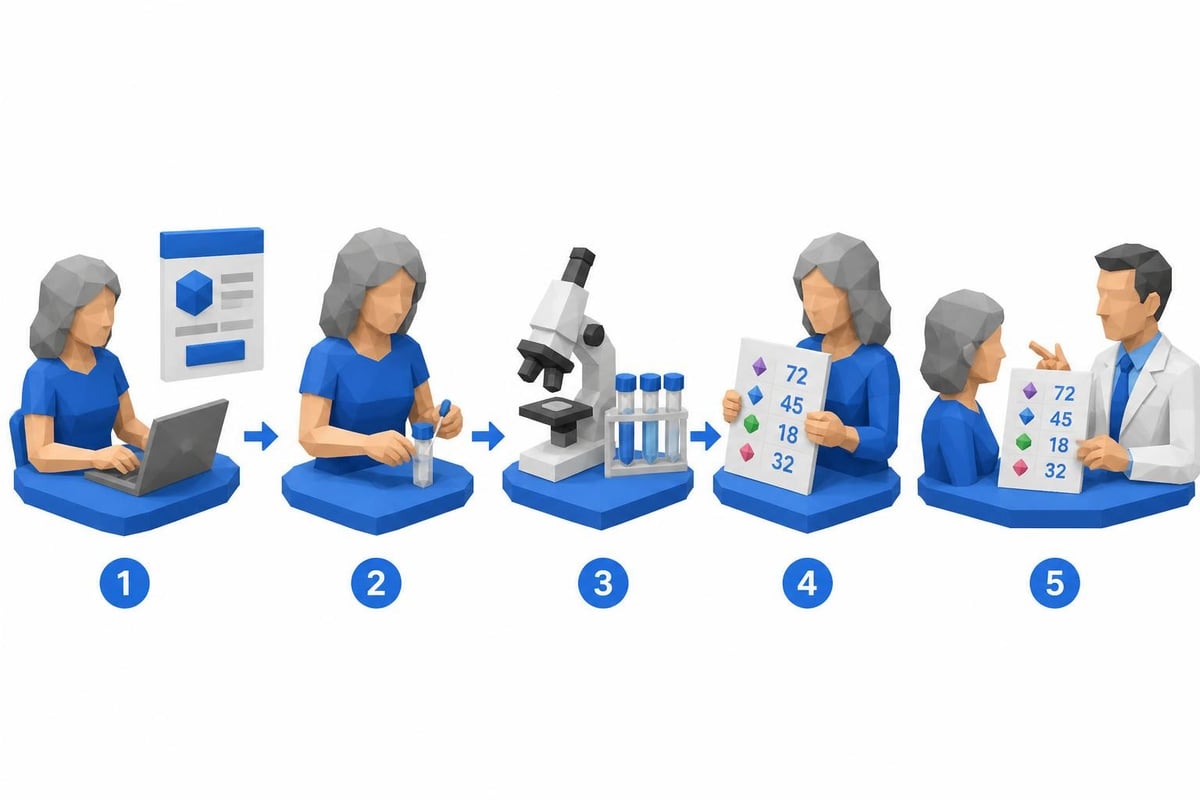 Hormone testing workflow