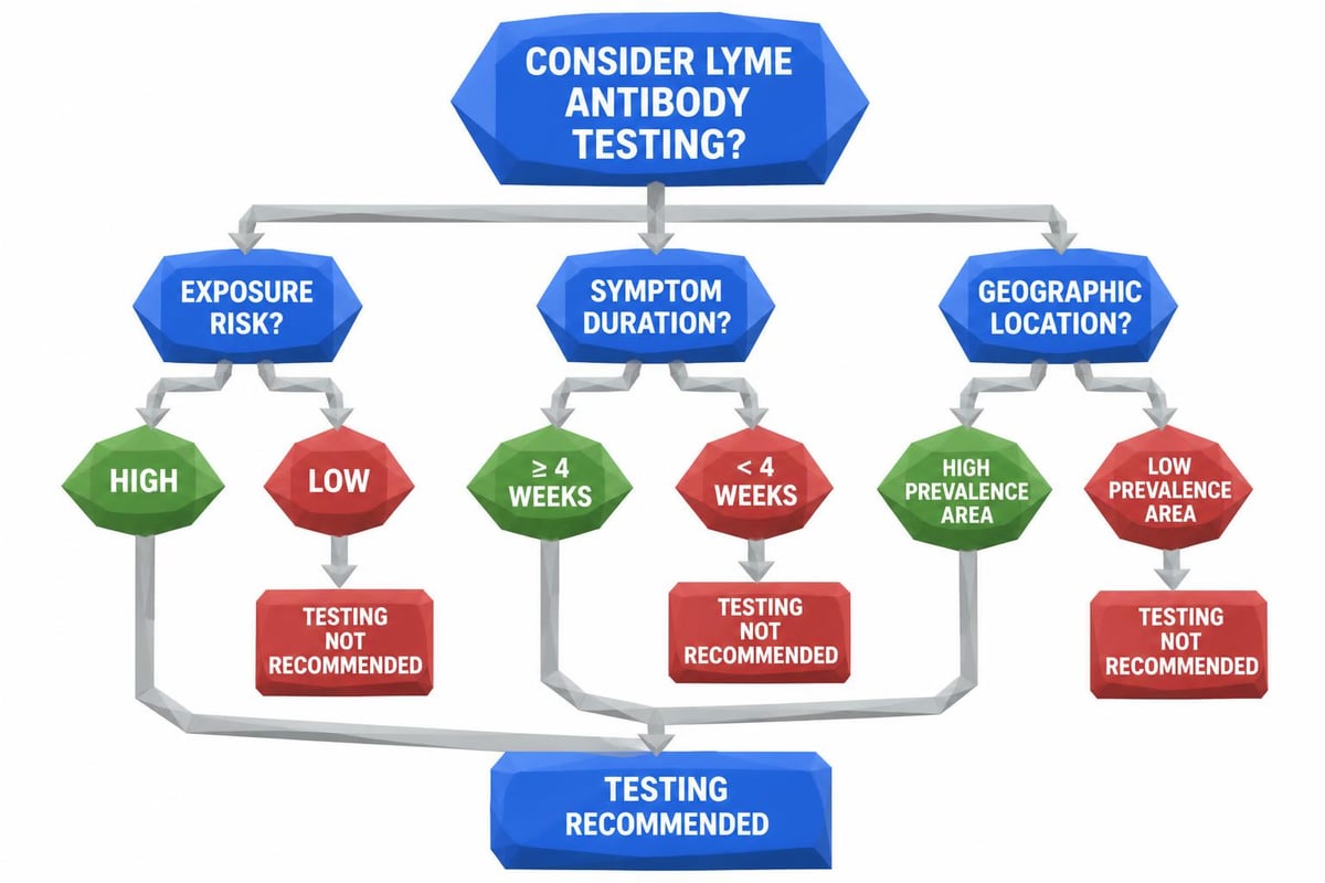 Lyme disease testing decision tree