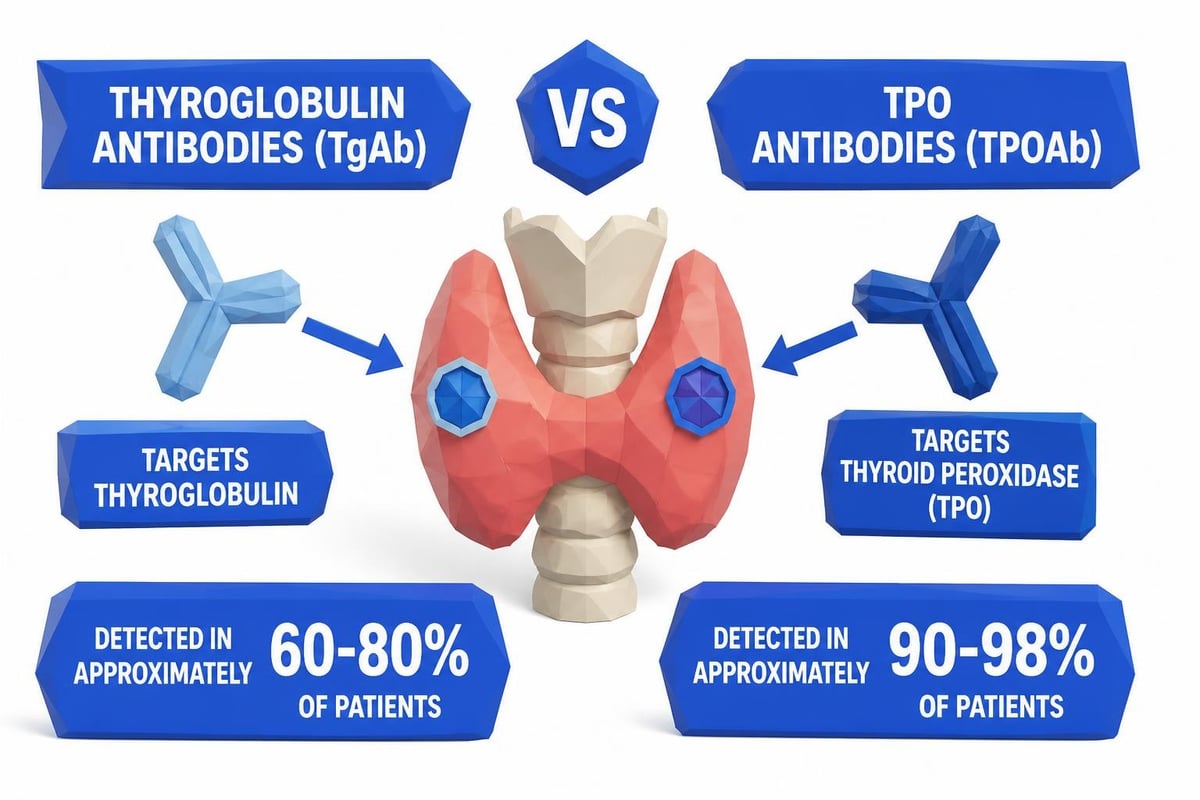 Thyroglobulin vs TPO antibodies