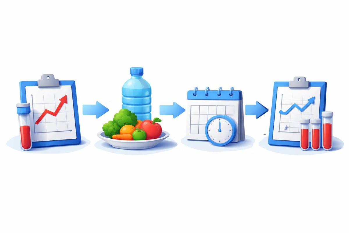 Testing timeline for creatinine
